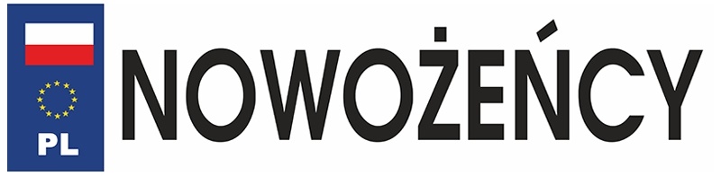 

Tablica Nowożeńcy samochodowa Ślubna Weselna 1szt