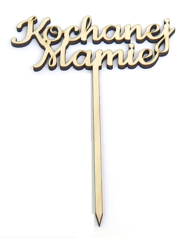 

Topper Na Tort Kochanej Mamie 148x100mm VD30