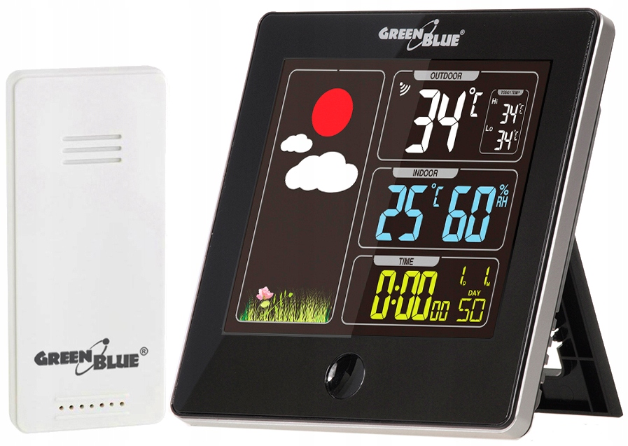 Bezdrátová Meteorologická Stanice GB521, Černá