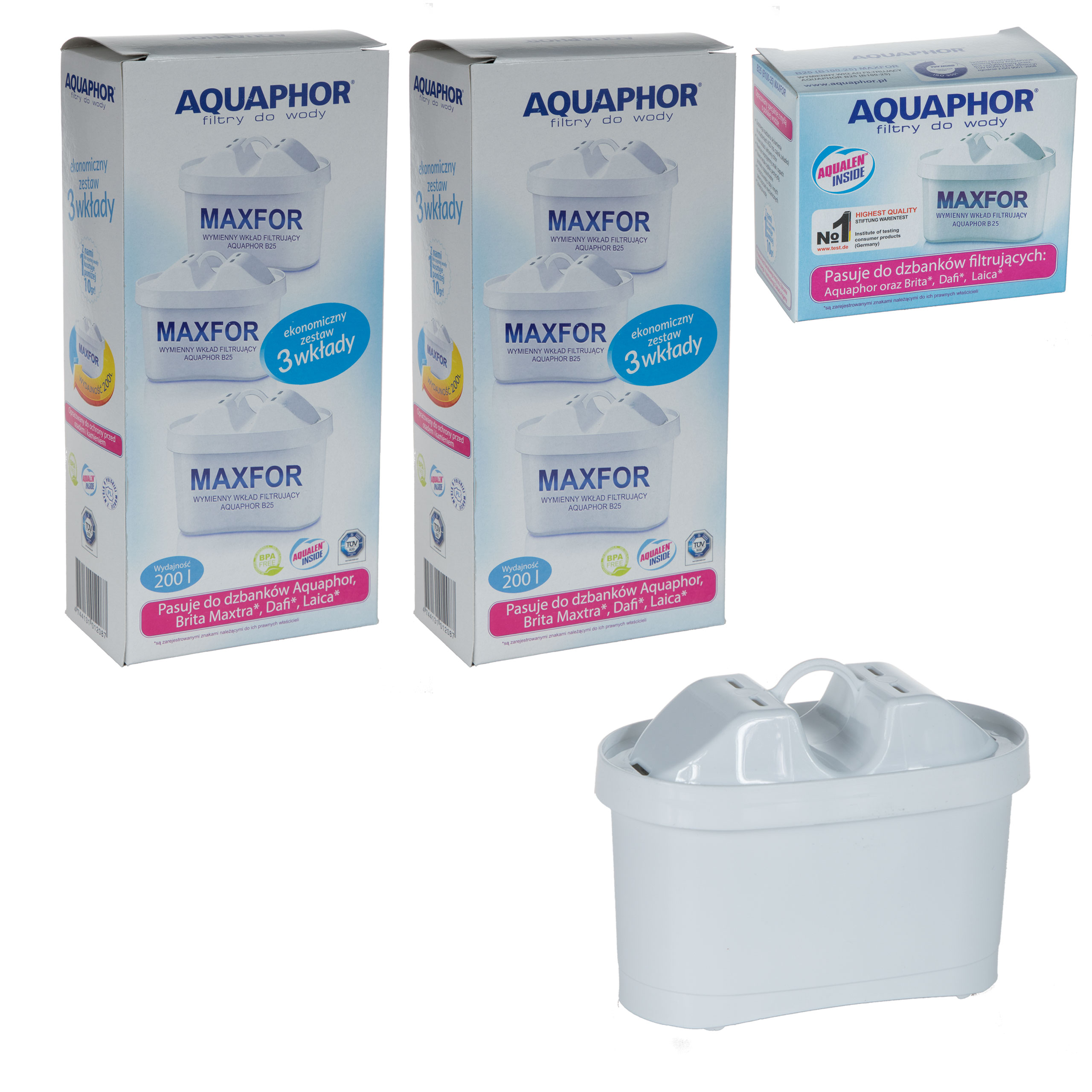 

7x Wkład Filtr Aquaphor Maxfor Brita Maxtra Dafi