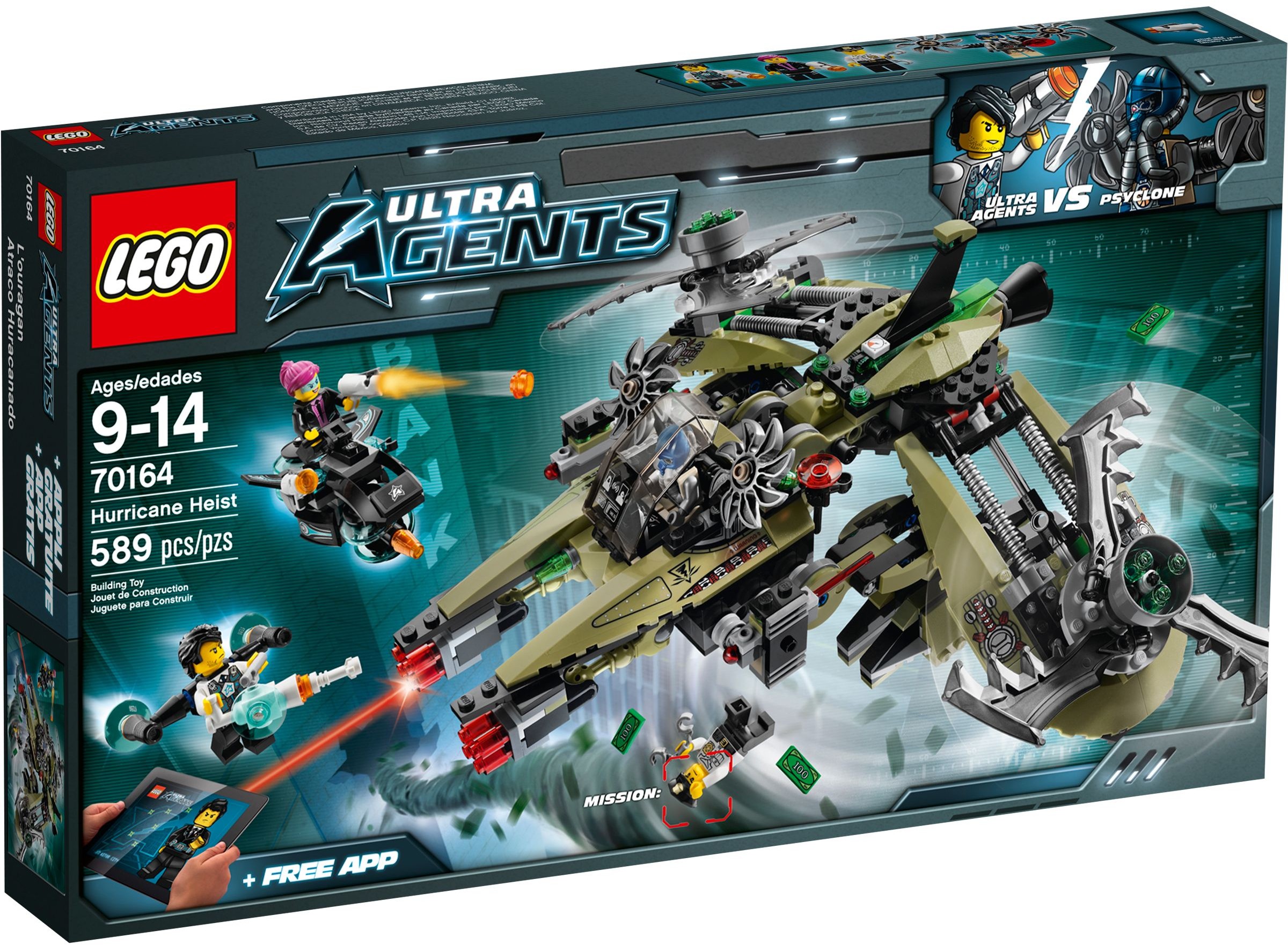 ### LEGO Ultra Agents 70164 Operacja Huragan Hurricane Heist UNIKAT