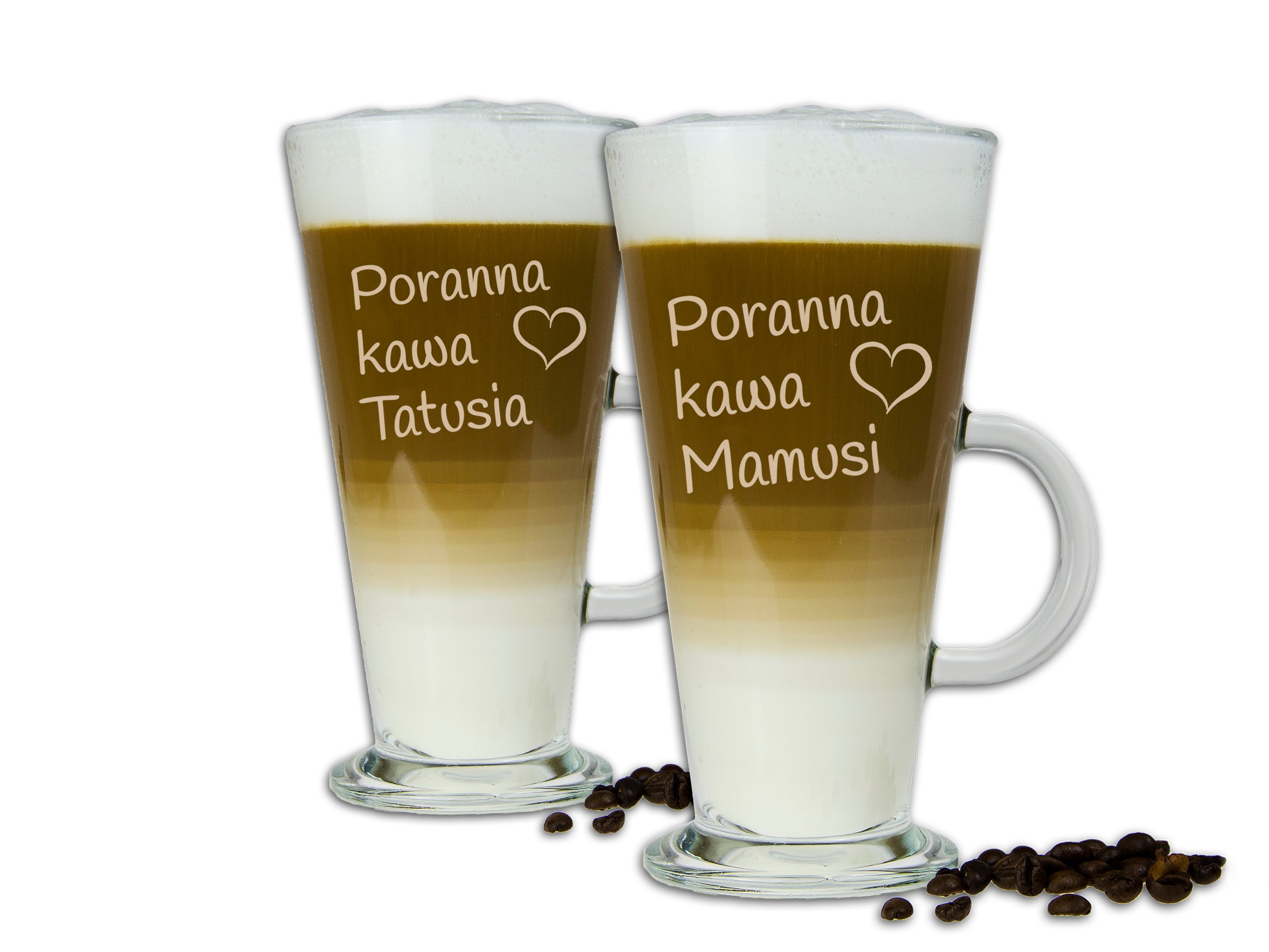 

Szklanki Latte Dla Rodziców Mamy Taty Z Grawerem