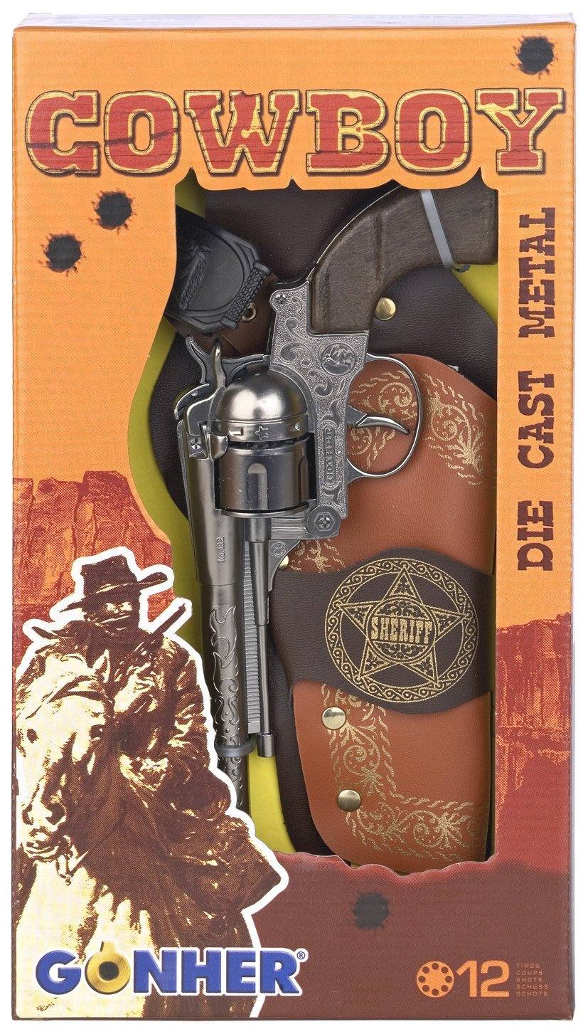 

Metalowy Rewolwer Cowboy Kabura Gonher 149/0