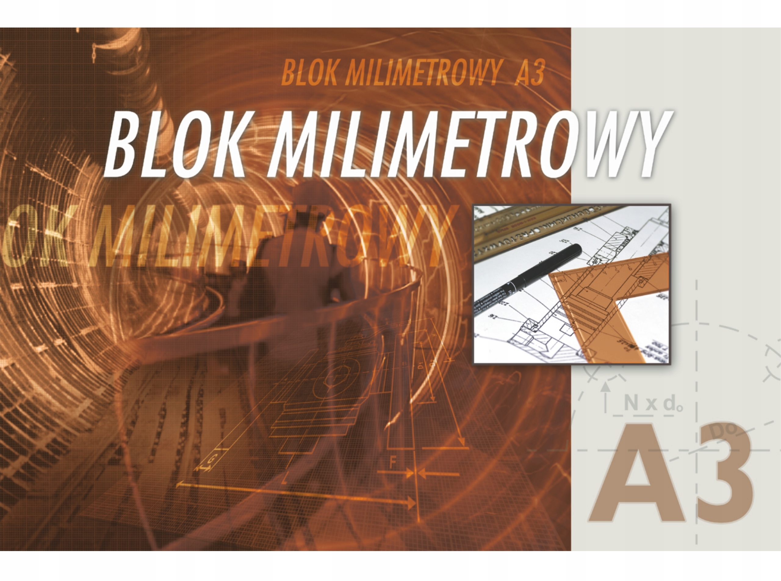 Blok milimetrowy Kreska A3 20 arkuszy 420x297 mm Marka Kreska