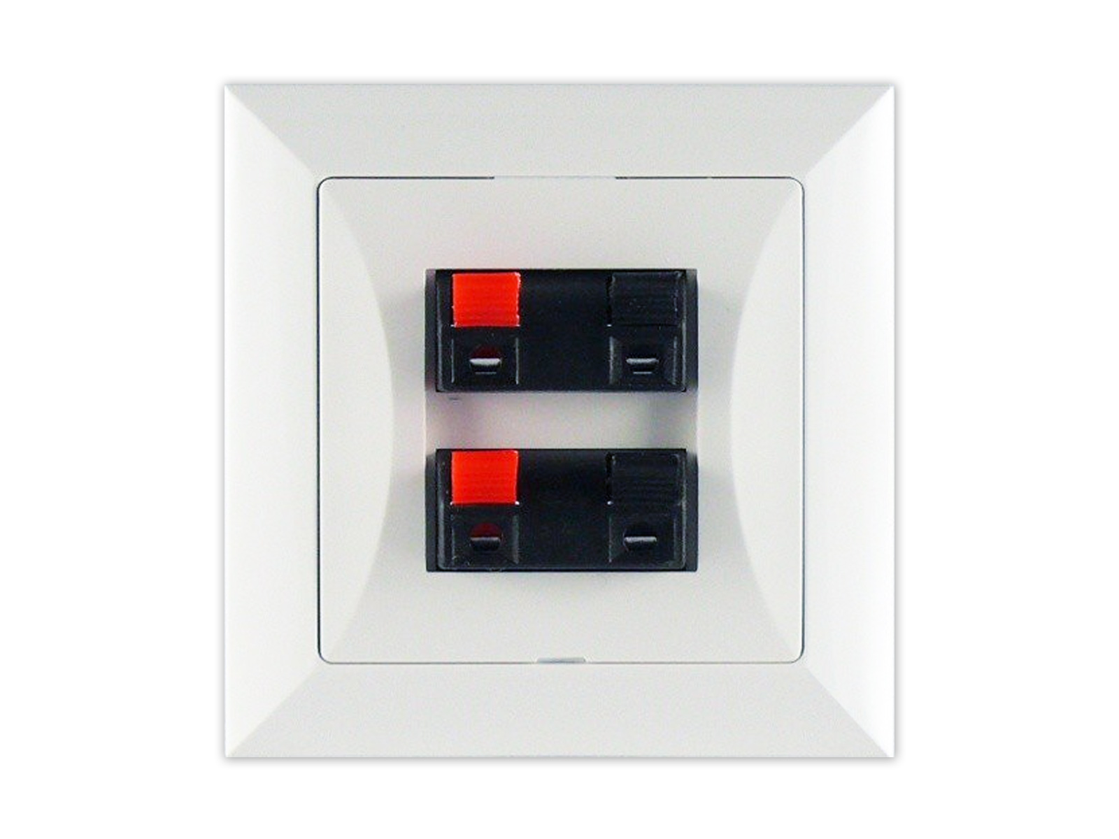 OPAL GNIAZDO GŁOŚNIKOWE PODWÓJNE BIAŁY