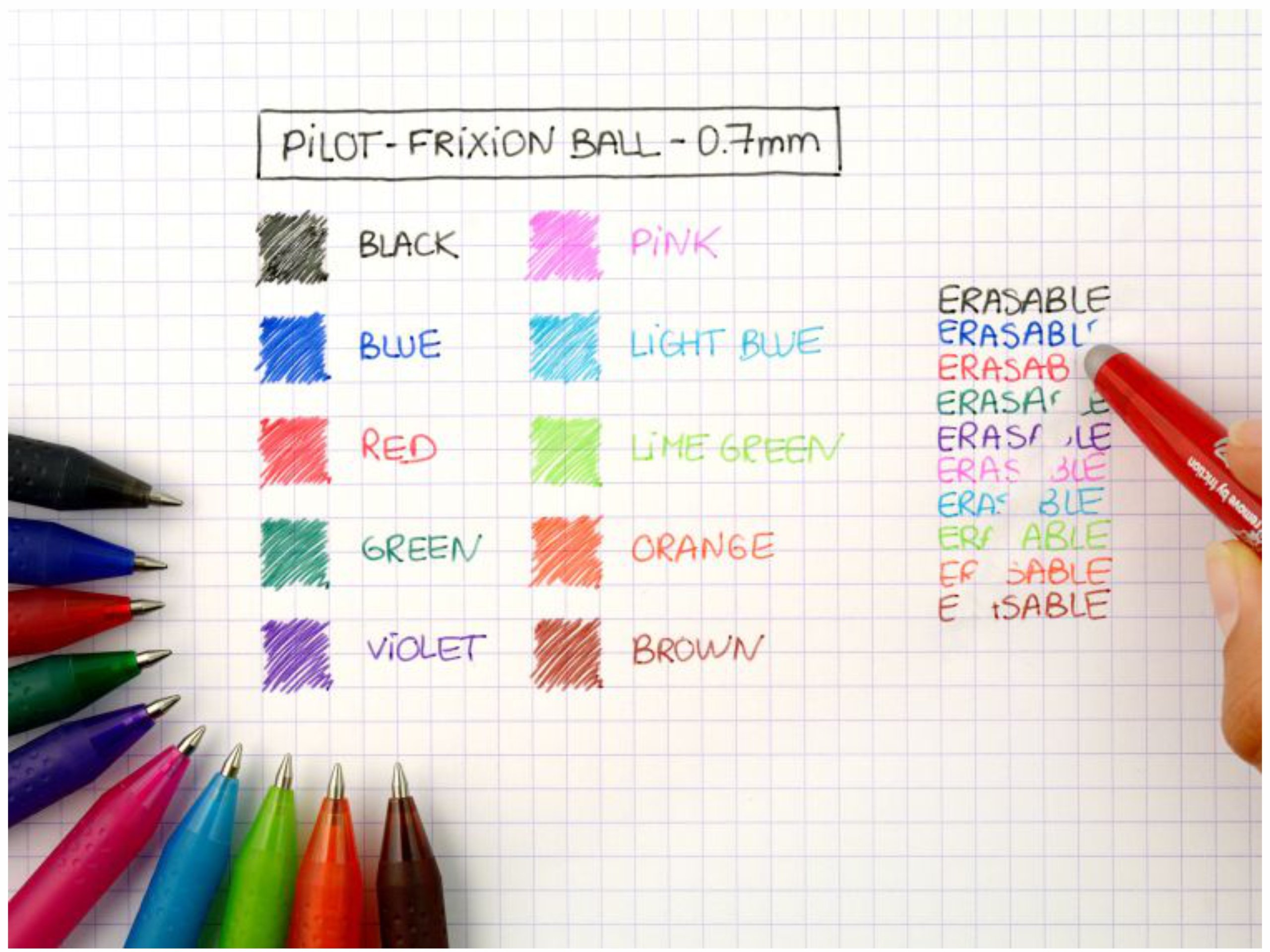 Pióro kulkowe długopis Pilot Frixion 0,7 różowy Rodzaj długopis