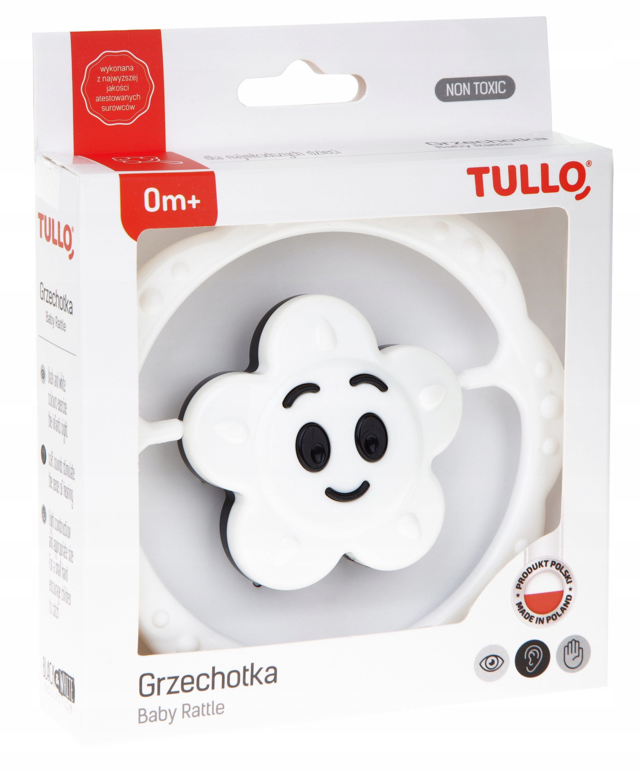 

Tullo Grzechotka kwiatek czarno-biała