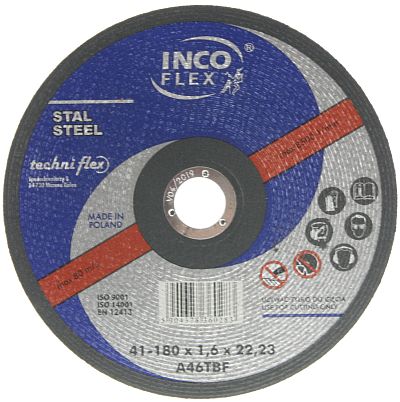 

Tarcza Do Cięcia Stali Inco Flex 180x1,6