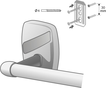 OREGON BISK vešiak na kúpeľ 460 mm CHROME 79713 Značka Bisk