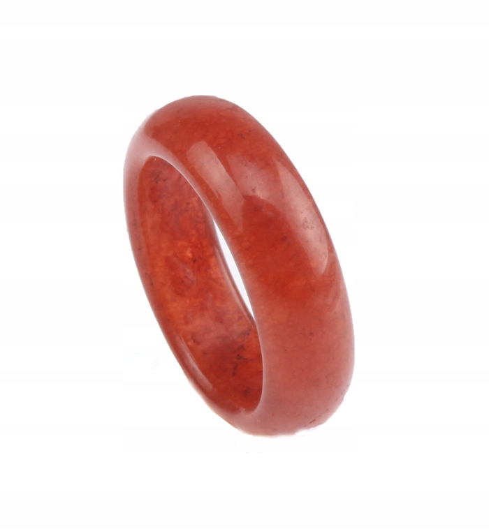 

KM2710-5 Obrączka Pierścionek Jadeit Brązowy 19mm
