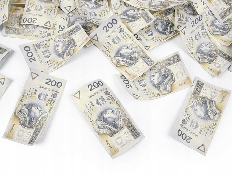 Tuby Strzelające Konfetti KASA 200PLN 60cm Marka Party Deco