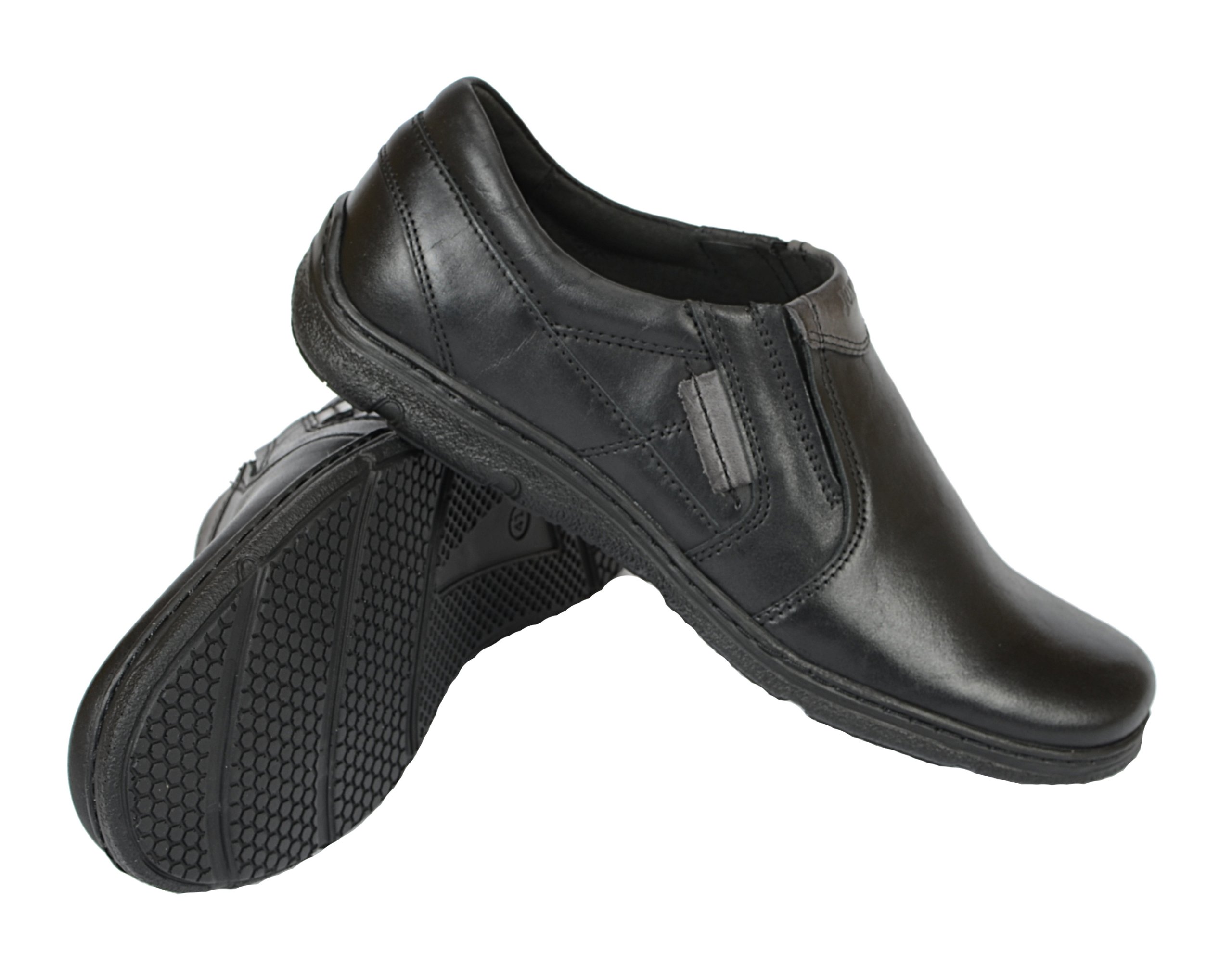 BUTY MĘSKIE MOKASYNY SKÓRA 523 CZARNE JOKER 43 Marka inna