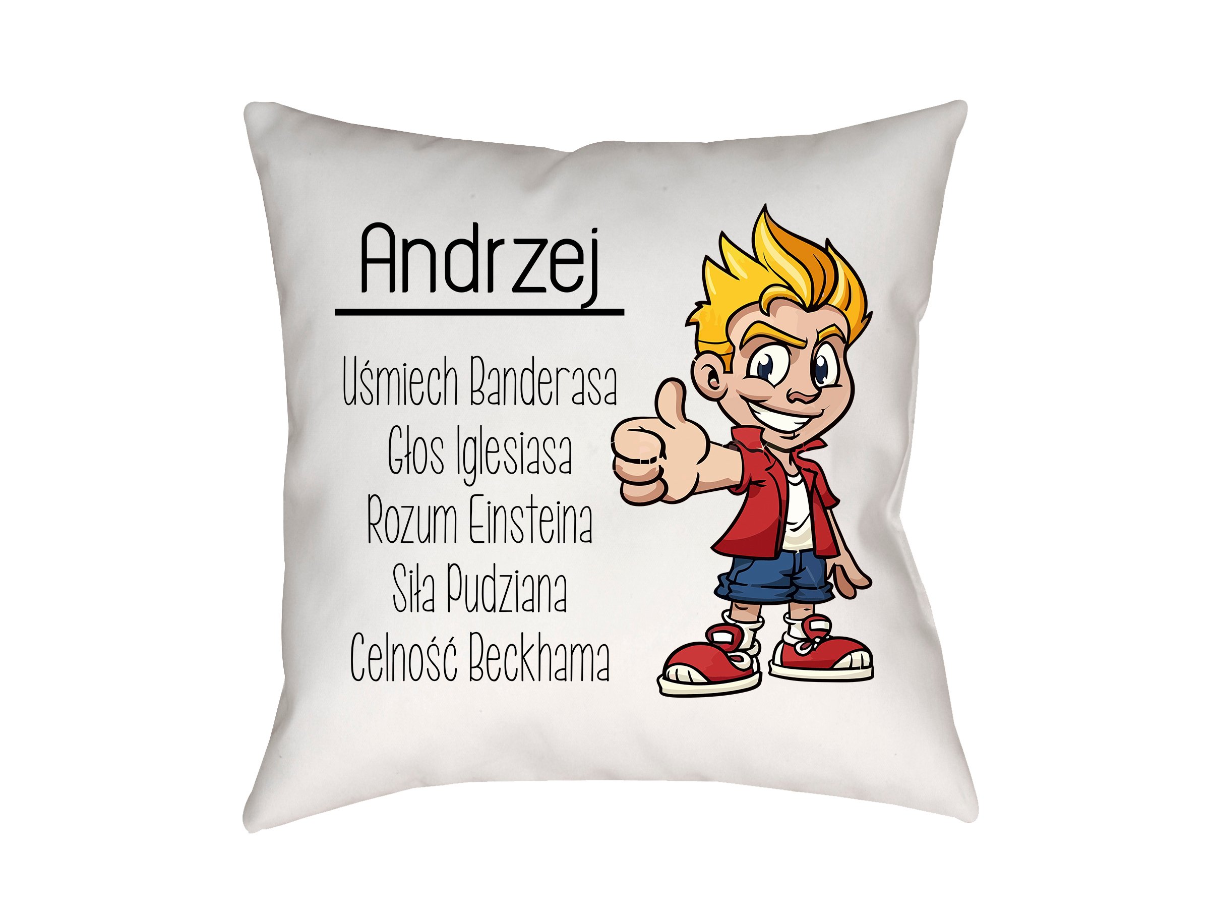 

Poduszka Na Dzień Chłopaka Prezent Z Imieniem 40cm