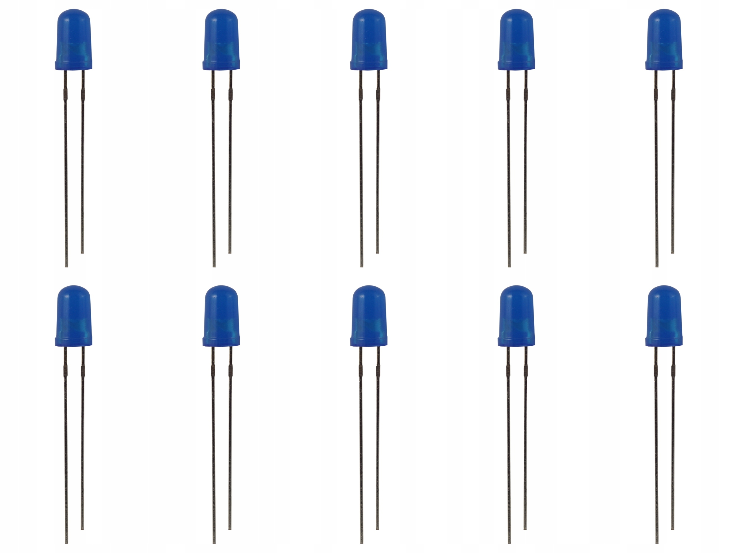 10× Dioda LED 5mm niebieska 5mm