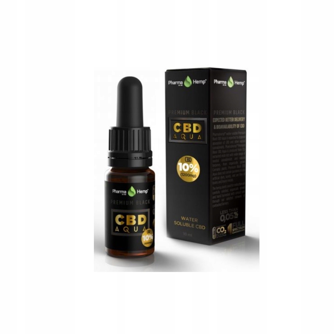  Olej  Konopny PharmaHemp 10 ml 10 1000mg CBD  DROPS 