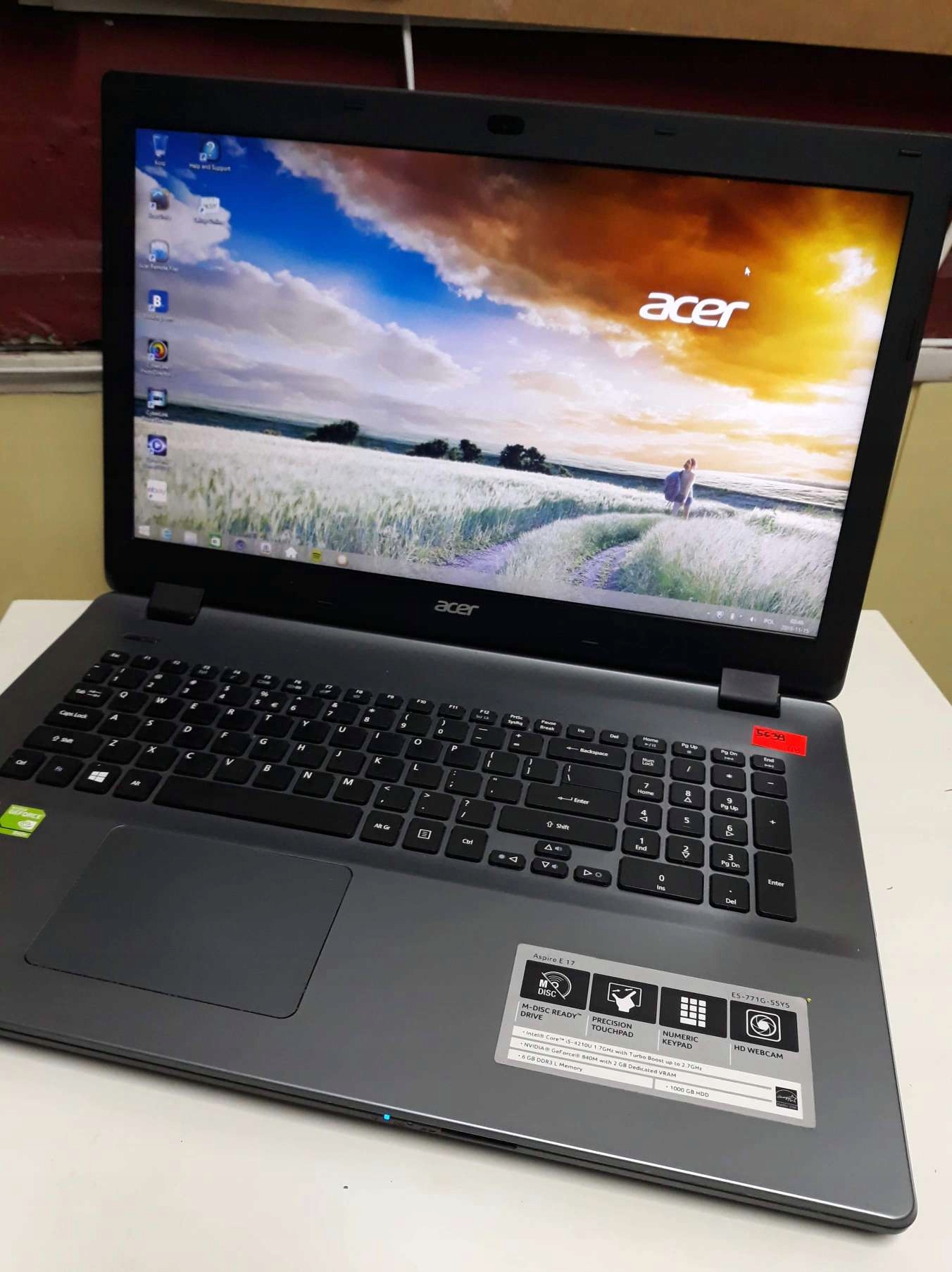 Laptop Acer Aspire E17 (E5771G55Y5) 5639/18 7672136533 oficjalne archiwum allegro