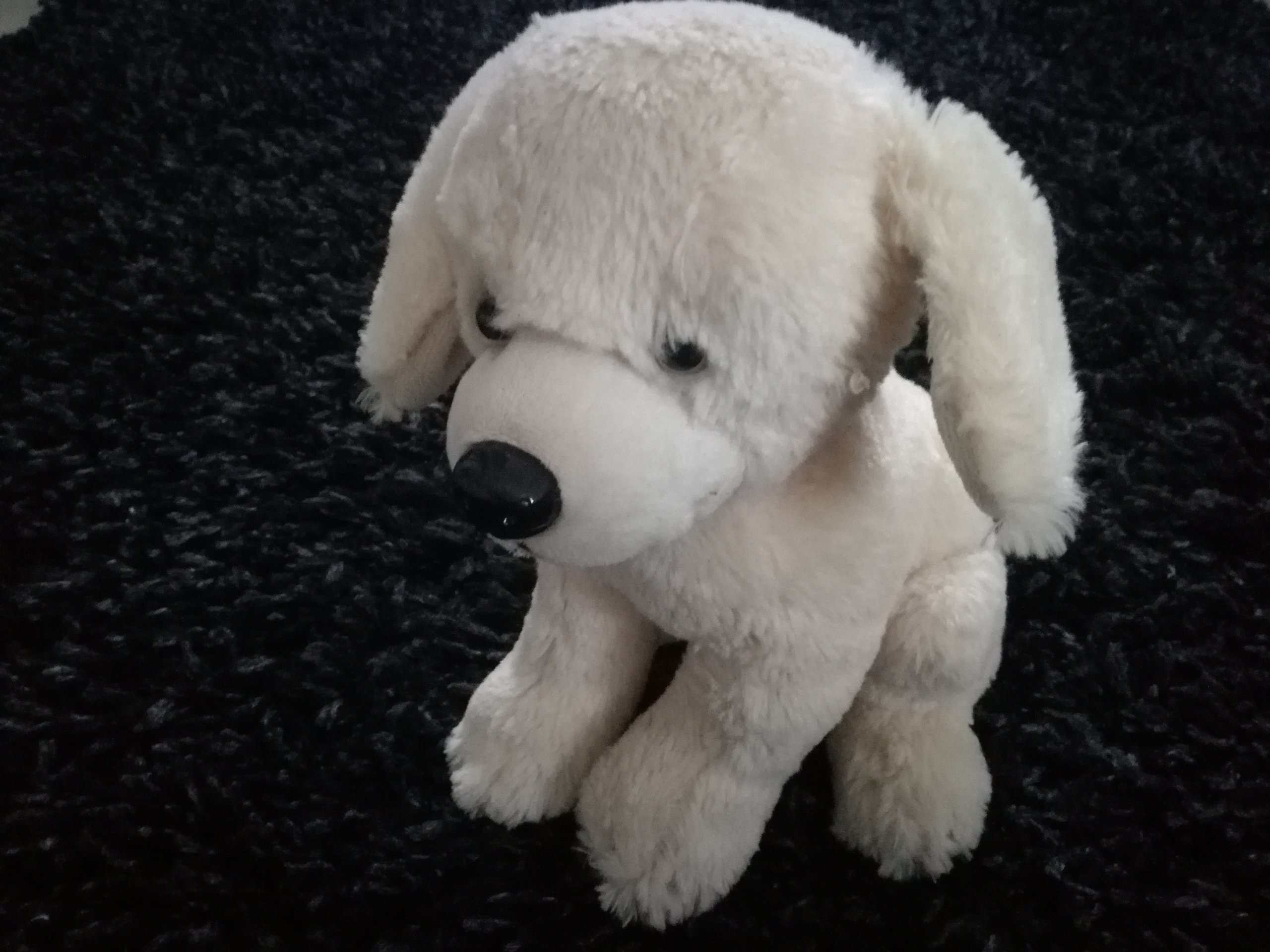 Zabawka Pluszak Biały Piesek Maskotka Zabawka Pluszak Biały Piesek Maskotka