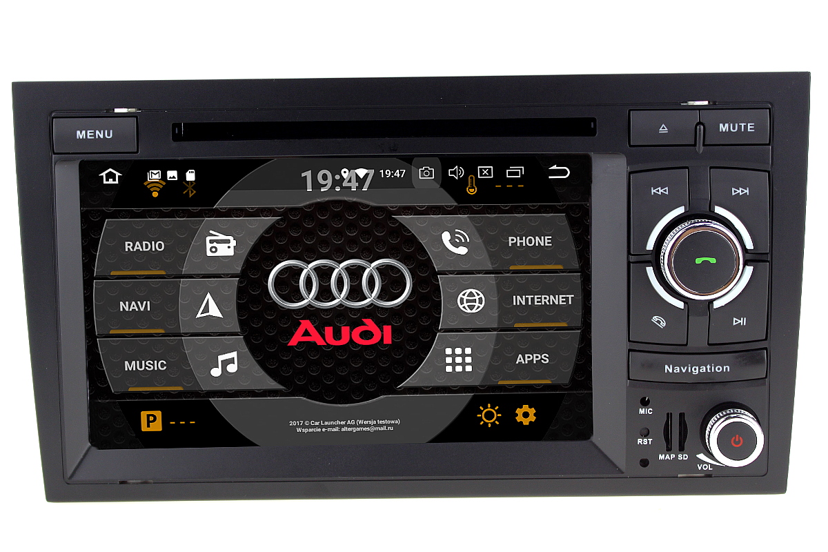 NAWIGACJA RADIO ANDROID 8.0 AUDI A4 B6 B7 4GB OCTA