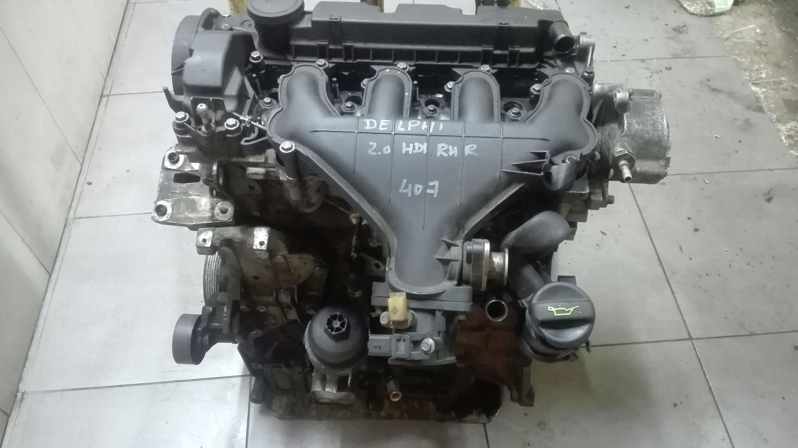 SILNIK PEUGEOT 407 2.0 HDI RHR 136 KM 7556788732 oficjalne archiwum allegro