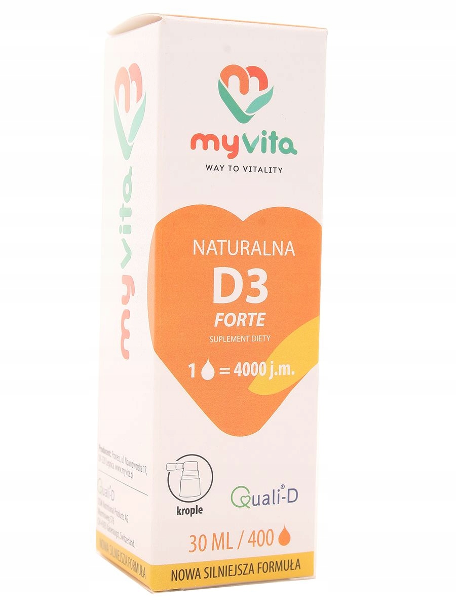 Witamina D3 Krople Myvita 20ml 6867856381 Oficjalne