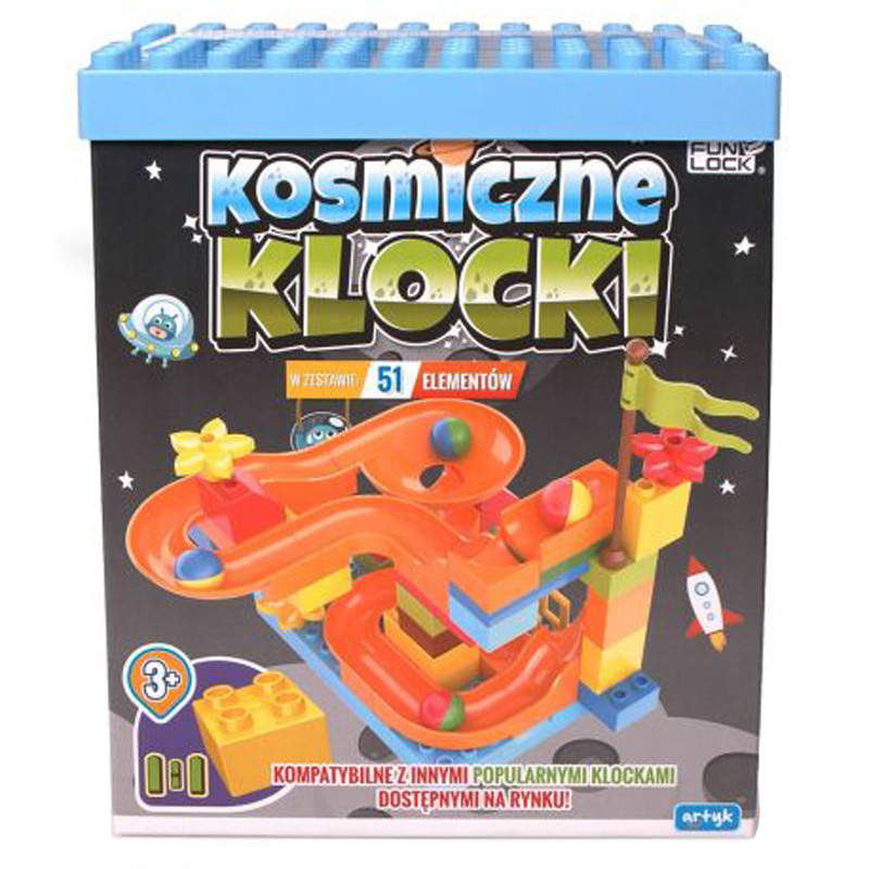 Artyk Kosmiczne Klocki 51 El Piłeczki Zjeżdżalnia 7398771924 Artyk Kosmiczne Klocki 51 El Piłeczki Zjeżdżalnia 7398771924