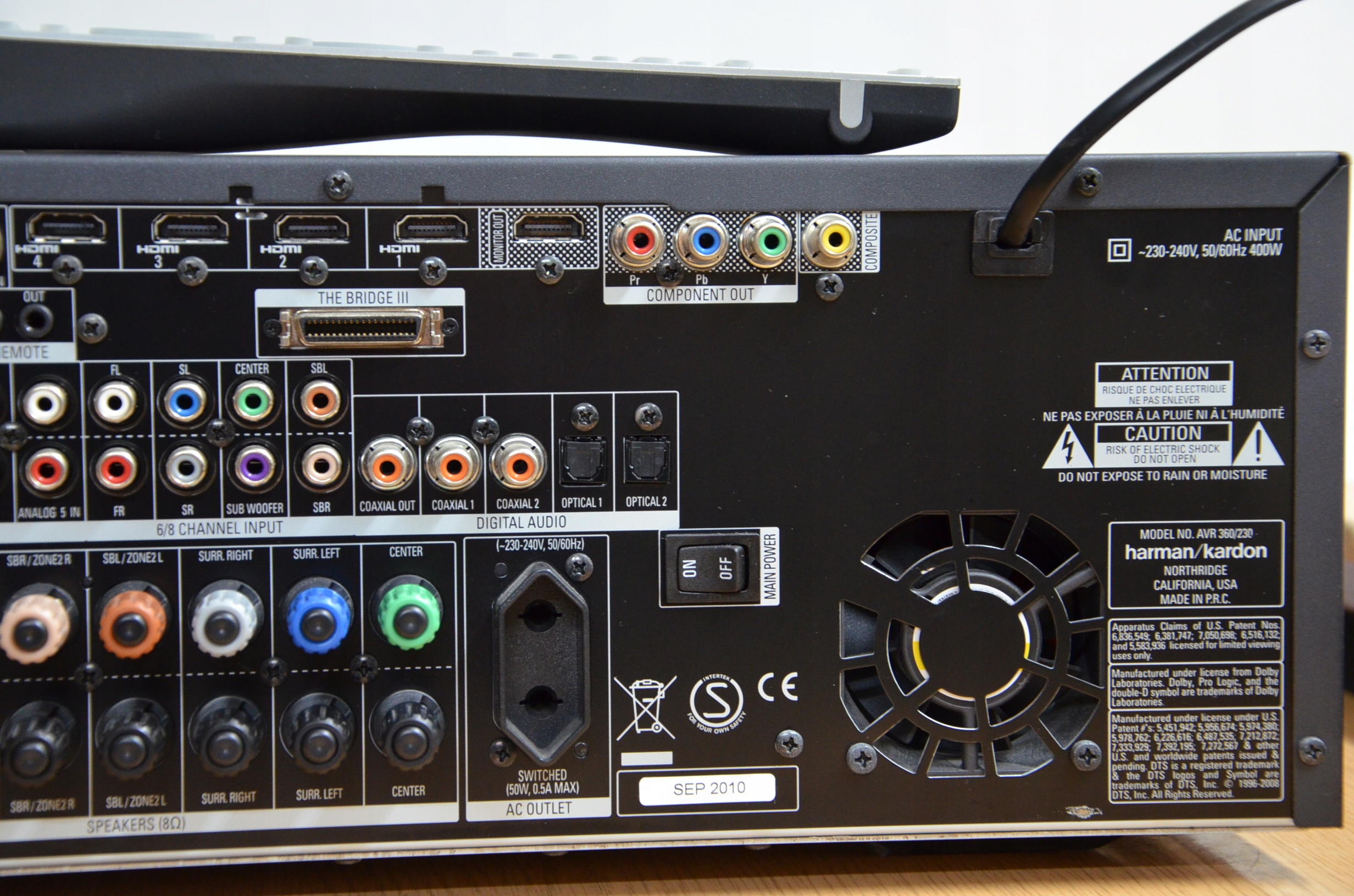 AMPLITUNER Harman Kardon AVR 360 7.1 HDMI PILOT !! 7603466767 oficjalne archiwum allegro