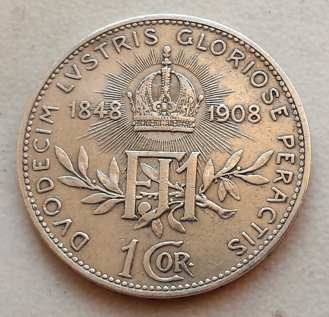 1 Korona 1908 Austria, Srebrna moneta - 7196614210 - oficjalne archiwum ...