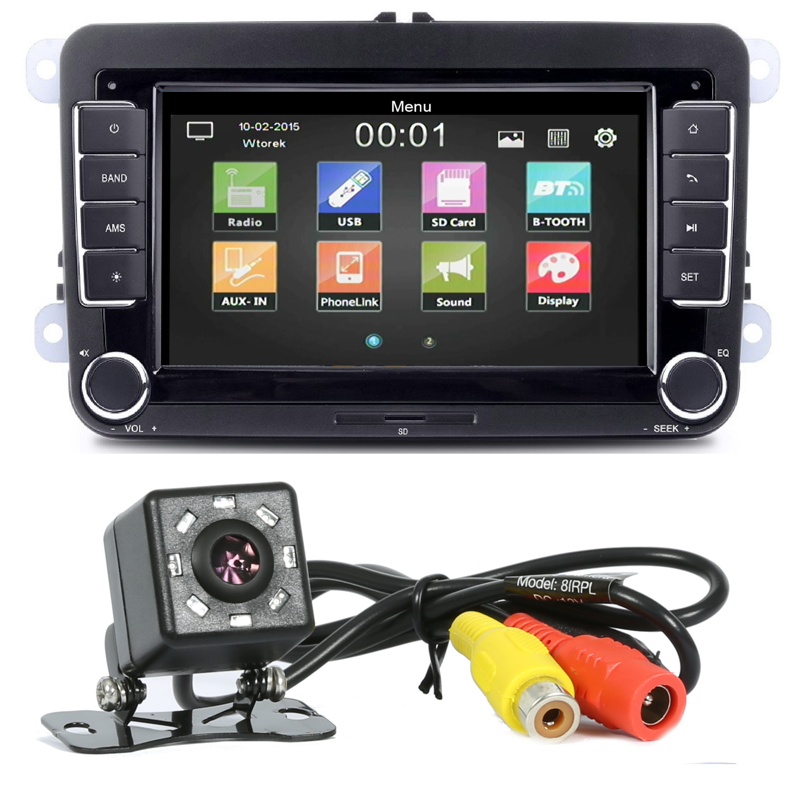 RADIO USB BLUETOOTH VW EOS SCIROCCO TOURAN KAMERA 6964675373