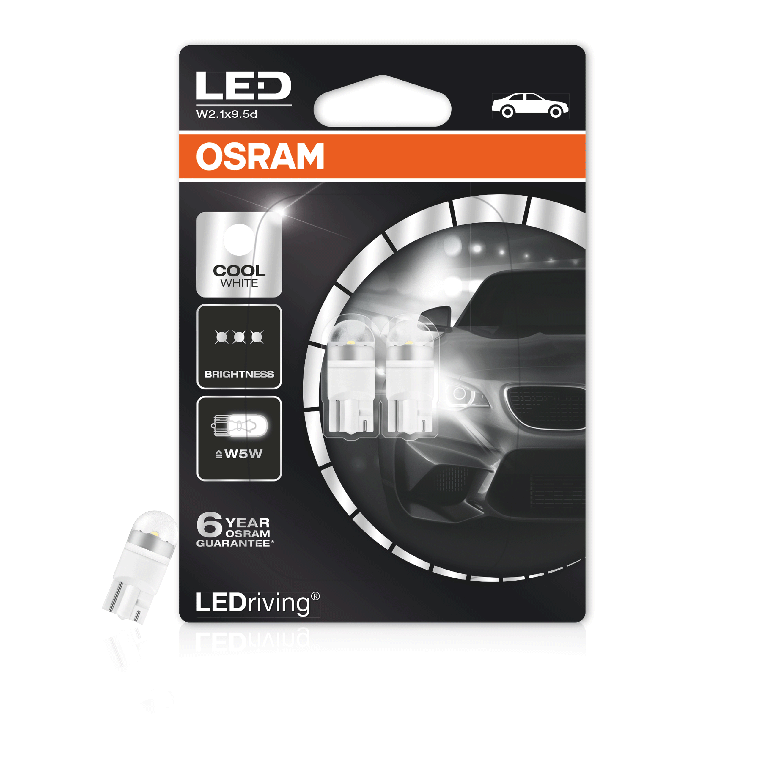 OSRAM LED W5W 6000K Cool White 12V 6 Lat Gwar. - 7420932693 - oficjalne ...
