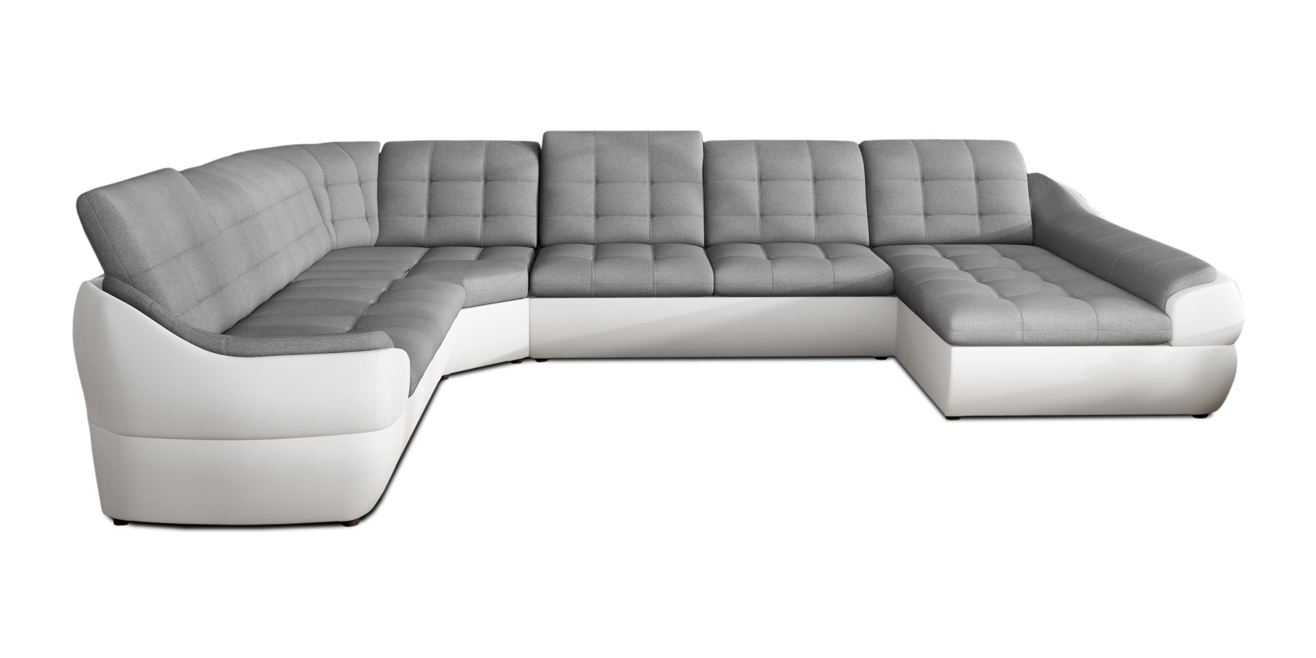 ROGÓWKA sofa rogowa Szary NAROŻNIK U INFINITY XL 7085228774