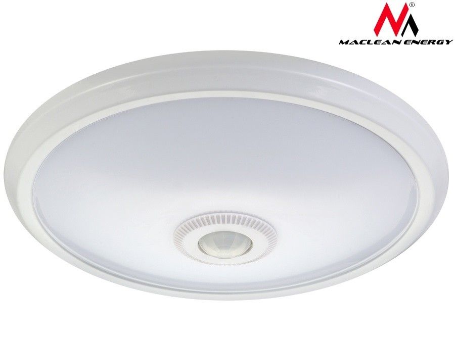 Plafoniera Led Tokar 12w 4000k : Maclean plafon led 12w z czujnikiem pir i zasilani 7249636444