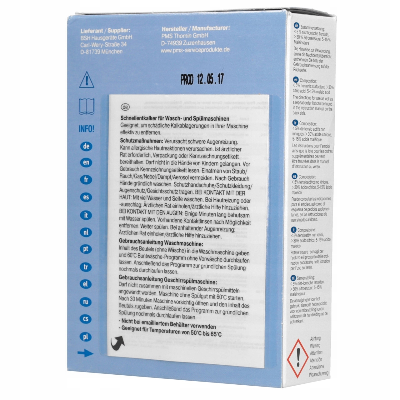 Odkamieniacz do pralki Beko WM 2510 J (7461854258)