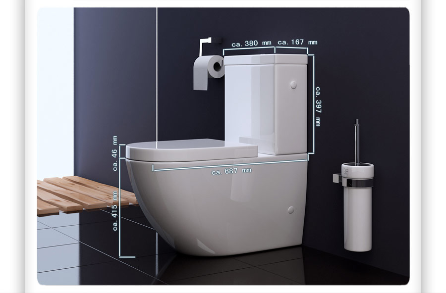 WC kompakt VIEANY CATANI rimless spłuczka GEBERIT Marka Vieany