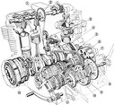 Трос газа комплект kawasaki zx-9r 900 98-03 новый, новое2, купить в Украине
