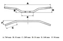 Руль sr. 22,2mm superbike sportive черная7, запчасти недорого
