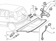 2x 7740228 клипса полки fiat punto lancia ypsilon2, купить в Украине