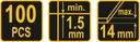 фото mini №6, Calipers/ clip to regulation slabs vorel 100 pcs.