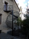 фото мини №3, Лестница изогнутый наружные balustrady кованые кузнец