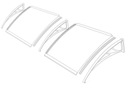 фото mini №6, Visor nad door metal-gum 80 centimeters x 200 centimeters