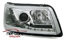 Фары фары передние vw t5 хром, хромом dayline led2, купить в Украине