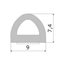 фото mini №5, Gasket gaskets for doors windows type d 6 meters