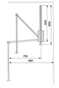 фото mini №11, Na11 emuca pantograph reduced hanger to cabinets 450-600mm