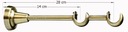 фото mini №3, Cornice 260 centimeters double 19+ 19 mm cornices modern metallic choice 6 colors