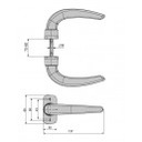 фото mini №2, Handle for doors aluminum brown fapim horus
