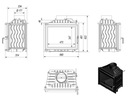 фото mini №3, Liner fireplace grilles antek 60 x 33, 4 x 62, 2 centimeters black