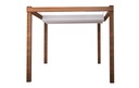 фото mini №1, Zagiel sunscreen expanding roll garden on pergola white 3x5m