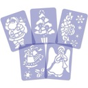 фото mini №1, Template to artificial snow set 5 pcs multifunctional a4 21x30 centimeters festive