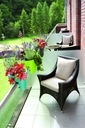 фото mini №2, Flowerpot prosperplast 24, 5 centimeters x 24, 5 x 22, 5 centimeters diameter 24, 5 centimeters plastic shades of gray 1 silver