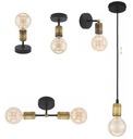 фото mini №15, Tk lighting ceiling light retro 4xe27 - black/ golden