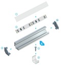 фото mini №11, Profile aluminum c inox 1m to plume led backlight